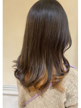 シャンプーボーイ セントラル 博多(SHAMPOO BOY central) 可愛い☆オレンジインナーカラー