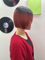 デート 下北沢(DATE)&nbsp;ダブルカラーオレンジベージュカラーケアブリーチ韓国ハイトーン