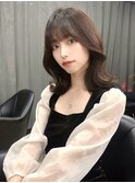 小顔に見えるくびれヘア レイヤーカット 透明感カラー KAKO
