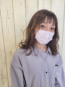 エスポワール 北習志野店(ESPOIR) ナチュラルセミロング×アッシュブラウン