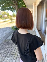 グート ヘアーメイク(gut HAIR MAKE) ぱつっとボブ ピンクブラウン