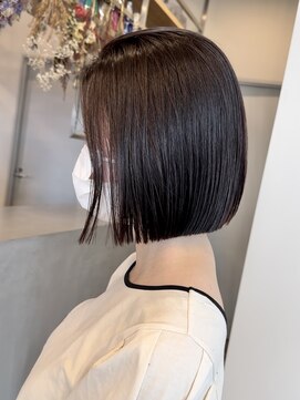 イミ(imi) 大人ボブ/グレージュカラー/似合わせカット/髪質改善[登戸]