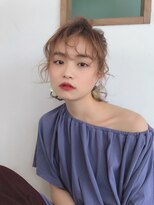 クシュ 所沢東口店(kusyu...) 前髪マチルダボブピンクベージュインナーグレージュウルフ所沢