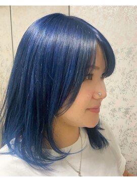 ピエドプールポッシュ(PiED DE POULE POCHE) BLUE medium