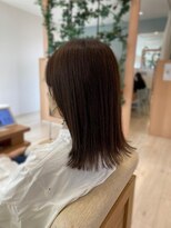 アドラーブル 長岡リップス旭岡店(adorable)&nbsp;外ハネミディ×オリーブベージュ 10代20代30代