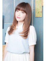 ステージ(STAGE) 大人かわいい/レイヤーロング/グレーベージュ/前髪パーマ/幡ヶ谷