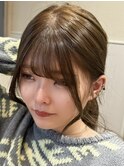 ☆ イメチェン小顔カット愛され斜めバング美髪シースルーバング