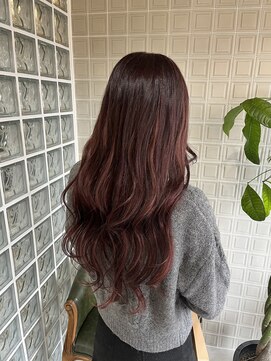 ボアップ 新居浜店(boappu) #レッドブラウン #プルエクステ #レッドカラー