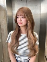 リリー(Lilley)&nbsp;【lilley 稲永麻衣】エクステ+ブリーチ+ロングヘア+韓国ヘア