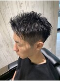 新潟市/新潟/メンズショート/刈り上げ高め/簡単セット/夏ヘア