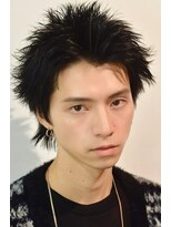 ココ 本八幡(KOKO) □スパイキーショートブルーブラックフェザーパーマサーフカール