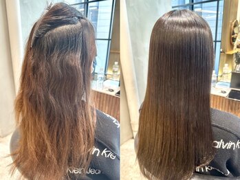 エトワ 新宿(ETOWA)の写真/縮毛矯正+カット＋髪質改善トリートメント¥19800】触れたくなる柔らか質感と仕上がりに感動◇