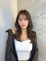 ロンドガーネット 池袋(Lond garnet)&nbsp;イメチェン外ハネボブ美髪ワイドバングミディアム縮毛矯正韓国