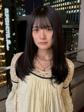 ベレーザ 渋谷(BELEZA) 13908黒髪オリーブグレージュ髪質改善ストレート暗髪レイヤー