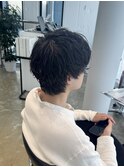 重めマッシュ×緩めツイスパ