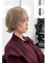 フランチェスカドットボブ(francesca.bob) ハイトーンミルクティーベージュ×レイヤーボブ【田野剛大】梅田