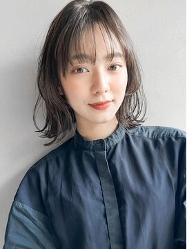 リヤン 表参道(lyann) 艶感結べるボブ斜めバング前髪デジタルパーマ大人ガーリー