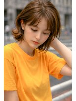 ヘアーアンジェ 南矢野目店(Hair ange)&nbsp;オレンジブラウン×イルミナカラー×N.(エヌドット)《福島市》12