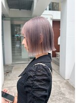 ロマリア ヒルズ 表参道 原宿(Lomalia HILLS)&nbsp;LomaliaHILLSダブルカラーケアブリーチラベンダーボブ