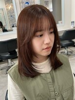 ドクターズサロン レラパール&nbsp;ナチュラルストレート/シースルーバングミディアム/フェミニン/