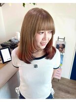 アーブルポンテ(ARBRE ponte)&nbsp;レイヤーカットブリーチキツネカラー