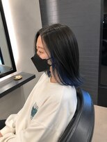 ソラヘアー(SORA hair)&nbsp;さりげない個性を楽しめるブルーインナーカラー