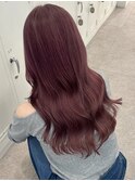 原宿暖色ローズラベンダーピンクベージュブラウンダブルカラー