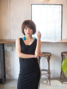 美容室 フラワー 平井店(flower) 無造作カジュアルで大人可愛いショートボブ【平井】