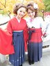 卒業式レンタル袴・着付けヘアセット 土日祝【早朝7:00～15:00】¥13000