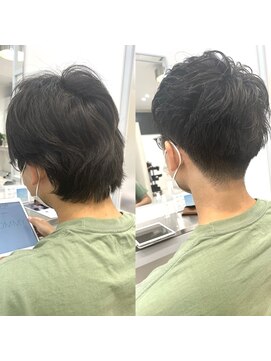 ロミーオム 本厚木(ROMMY. Homme) 【癖毛×刈り上げ】似合わせショートスタイル