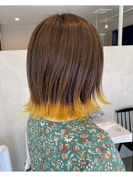 バレッタ(barretta) ボブ裾カラーイエロー