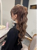 #ハーフアップ #ヘアセット