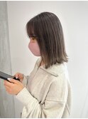 YOKE 切りっぱなしボブ結べるボブダークグレージュミルクティー