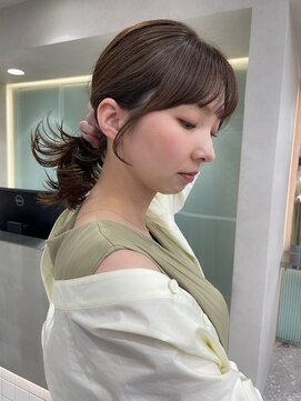 ロンド マーレ 天神大名店(Lond mare) グレージュ 髪質改善 縮毛矯正 レイヤーカット 顔周りカット