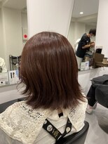 ルルディ バイ アフロディーテ銀座(luludi by APHRODITE) 前髪/マチルダボブ/ピンクベージュ/インナーグレージュ/銀座