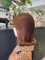 コスタ オブ リシェール(The COSTA of RICHAIR)&nbsp;オレンジカラー/オレンジブラウン/ミディアム/外ハネ