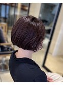 似合わせカットイメチェン/タッセルボブ/テラコッタ