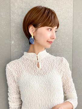 ロンド レグリーズ 立川(Lond leglise) ショート×顔周り×前髪×シルキーベージュ×グレージュカラー