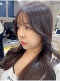 韓国風前髪×レイヤーカット【髪質改善/新宿/レイヤーカット】