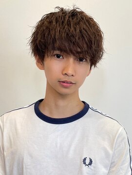 ツーダブルバイフィフス 西梅田店(WW.. by fifth) センターパートニュアンスパーマスパイラルパーマメンズパーマWW