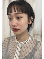 トリッカ 代官山(tricca)&nbsp;ワイドバンクショート/ショートバング/黒髪/お洒落ショート