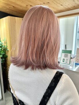 キラ 原宿(KILLA) デザインカラー×エンドカラー×ダブルカラー×ピンクベージュ