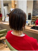 20代30代40代外ハネ肩ライン耳掛け