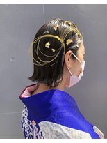 卒業式ヘアセット×袴着付け♪yu