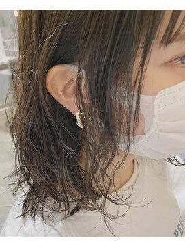 ヘアーエスクールフェイス(hair S. COEUR face) ニュアンスパーマ/グレージュカラー/２０代