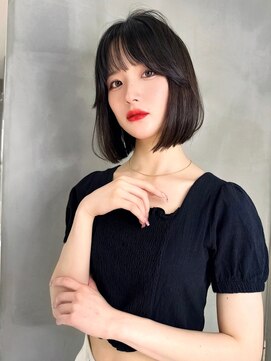 ロンド ジュルード 名古屋(Lond jeloud) やや前下がりラインボブ