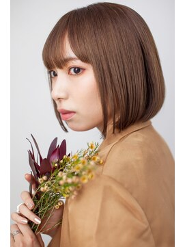 アッシュ 武蔵小杉店(Ash) ミルクティーベージュ×ボブ