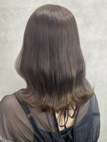 ルノン フィージュ(LUNON fieju)&nbsp;オリーブベージュ/ブリーチ無し/透明感カラー/波巻き