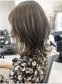 ネオウルフ×ナチュラルハイライトボブウルフ　ウルフカット
