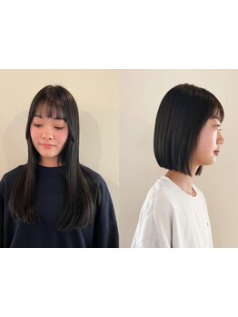 <万代>【指名予約*大歓迎】縮毛矯正/ストレートが得意!人気stylistの[こめ]が叶える美髪ストレート◇